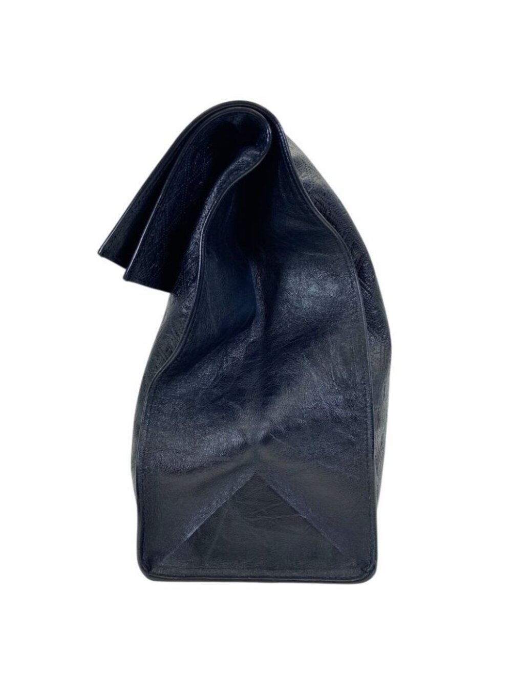 Saint Laurent Paris le Monogram Deli Paper Clutch Cassandra Logo Leather Black - Picture 3 of 8